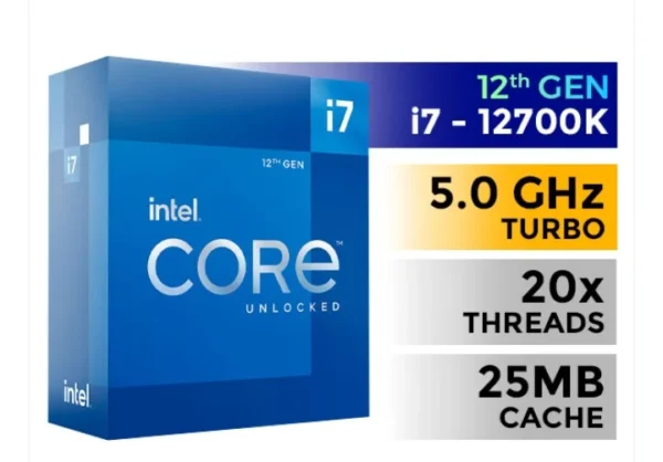 PROCESADOR INTEL CORE i7 12700K BOX